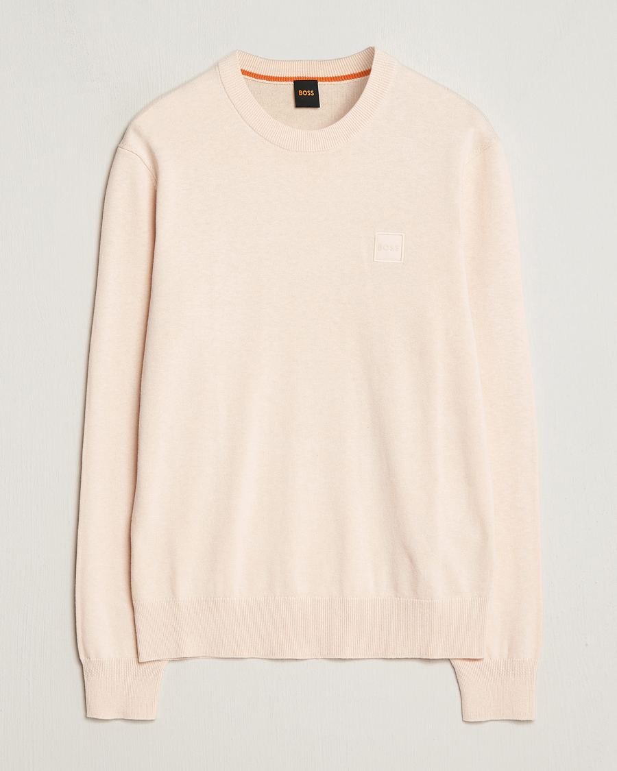 Men | Sweaters & Knitwear | BOSS ORANGE | Kanovano Knitted Sweater Open Beige