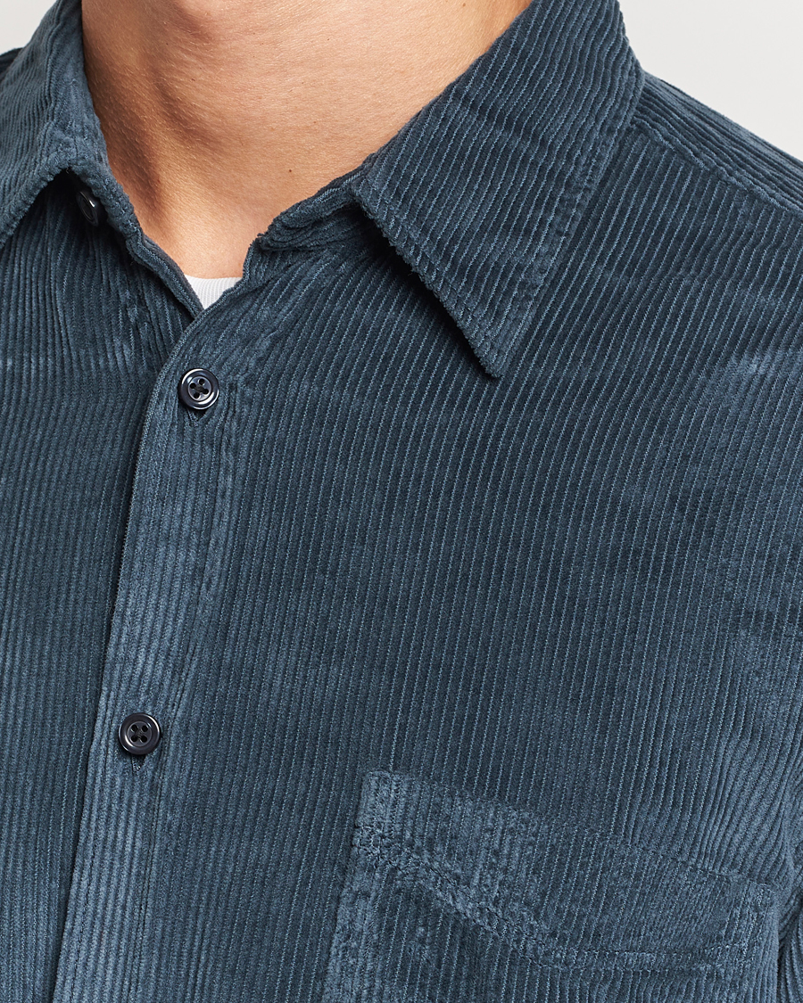 Men | Shirts | BOSS ORANGE | Relegant Corduroy Shirt Open Green