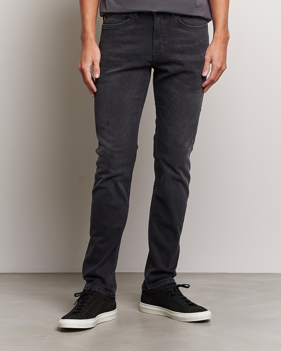 Men | BOSS ORANGE | BOSS ORANGE | Delaware Stretch Jeans Washed Black