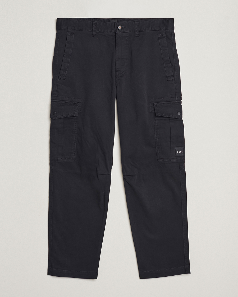 Men | Trousers | BOSS ORANGE | Sisla Cargo Pants Black