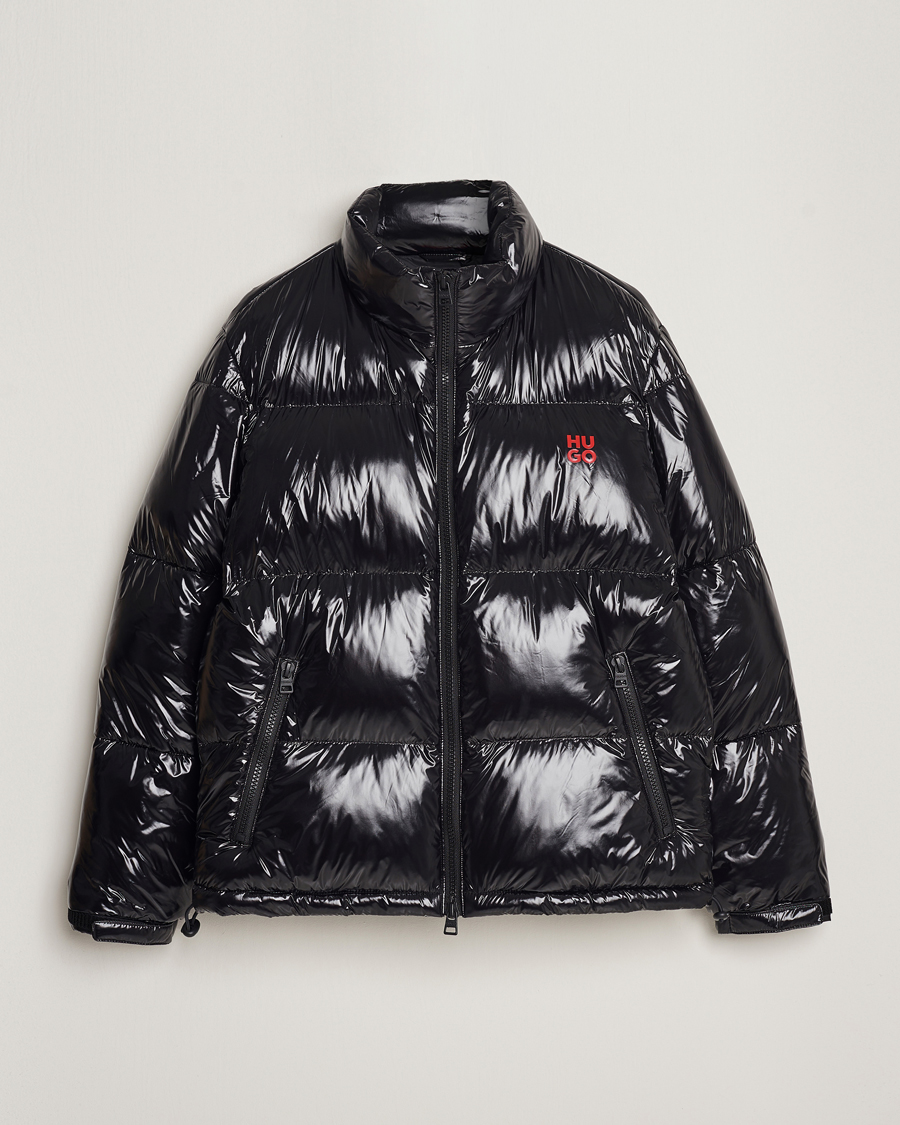 Men | Coats & Jackets | HUGO | Biron Glossy Down Jacket Black