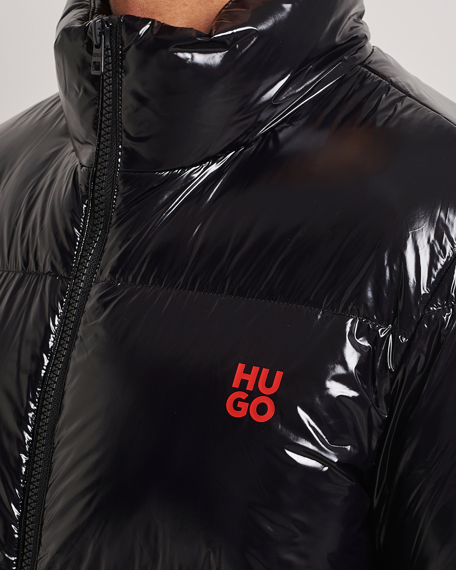 Men | Coats & Jackets | HUGO | Biron Glossy Down Jacket Black