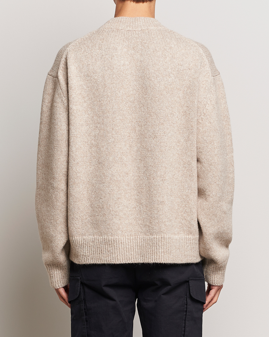 Men | Sweaters & Knitwear | HUGO | Seese Knitted Sweater Light Beige