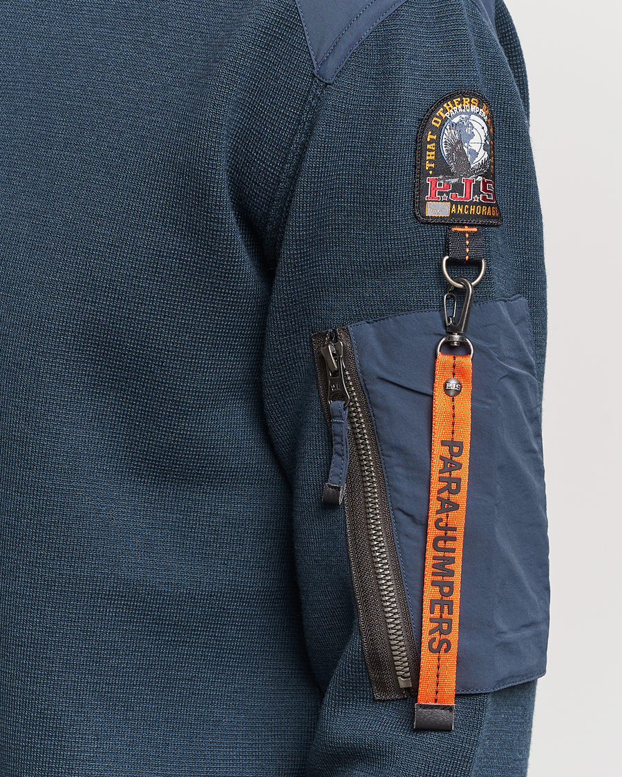 Men | Sweaters & Knitwear | Parajumpers | Braw Rescue Knitted Crew Neck Dark Avio