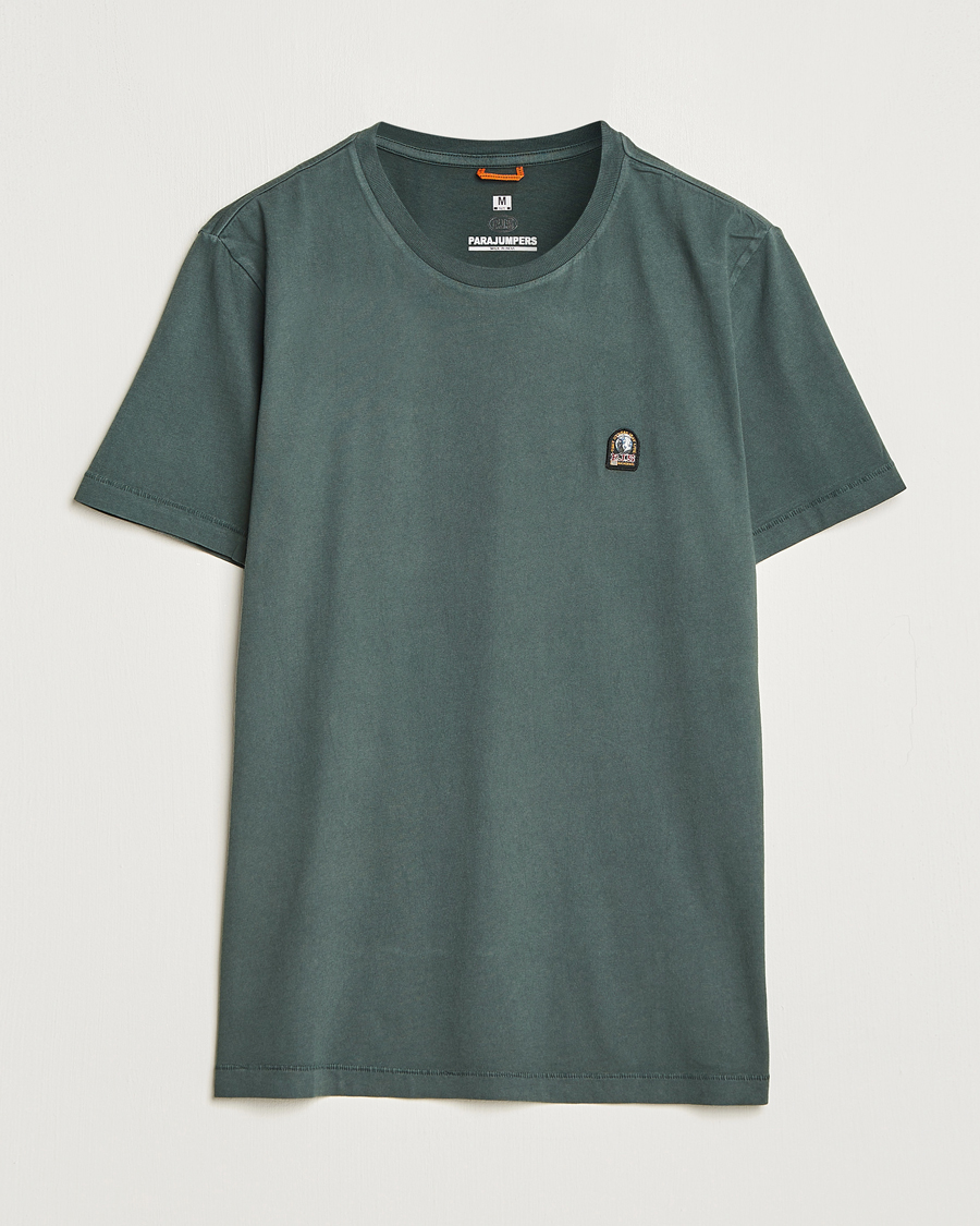 Men | T-Shirts | Parajumpers | Patch Crew Neck T-Shirt Green Gables
