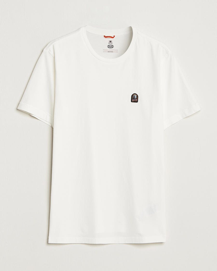 Men | T-Shirts | Parajumpers | Patch Crew Neck T-Shirt Off White