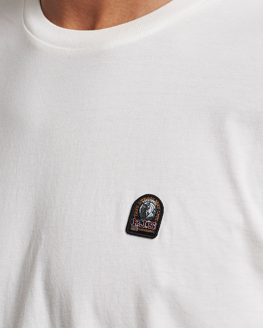 Men | T-Shirts | Parajumpers | Patch Crew Neck T-Shirt Off White