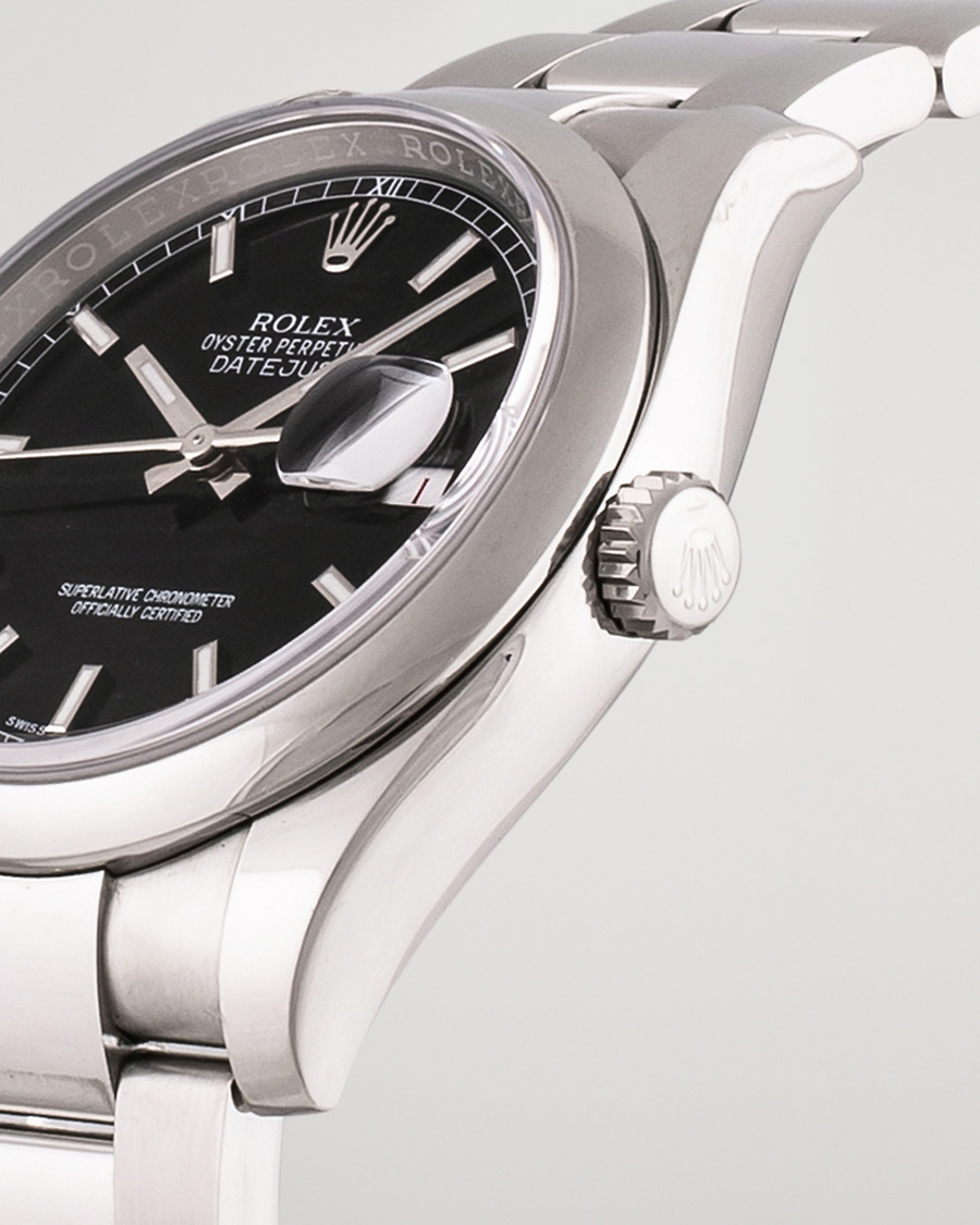 Men | Pre-Owned & Vintage Watches | Rolex Pre-Owned | Datejust 116200 Oystert Perpetual Steel Black Steel Black