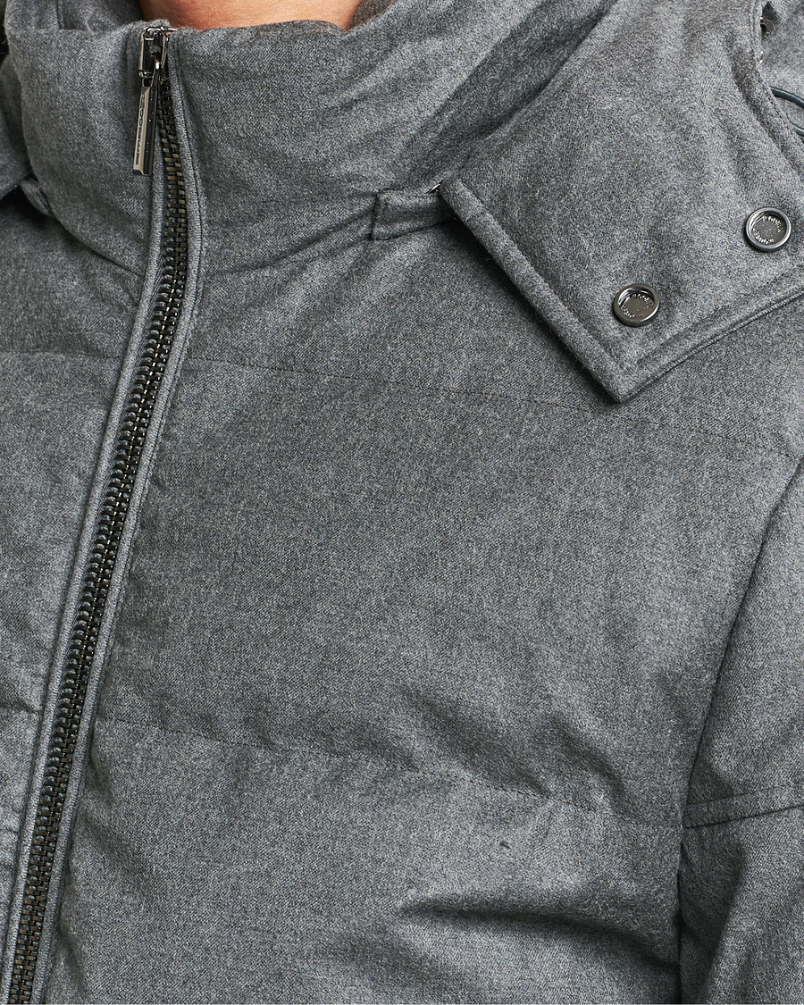Men | Coats & Jackets | MooRER | Brett Wool/Cashmere Hooded Jacket Grey