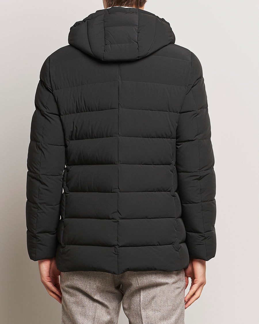 Men | Coats & Jackets | MooRER | Florio Double Breasted Nylon Coat Dark Green