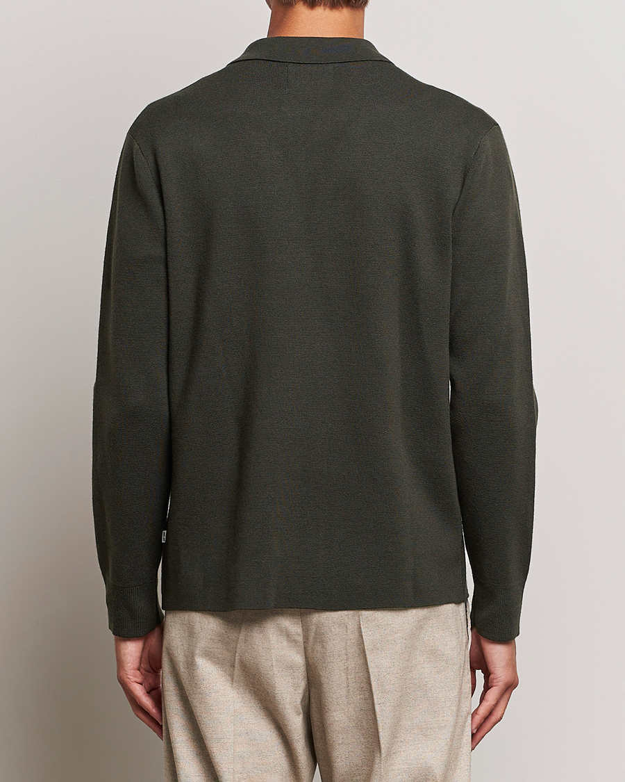 Men | Sweaters & Knitwear | NN07 | Harald Knitted Full Zip Dark Green
