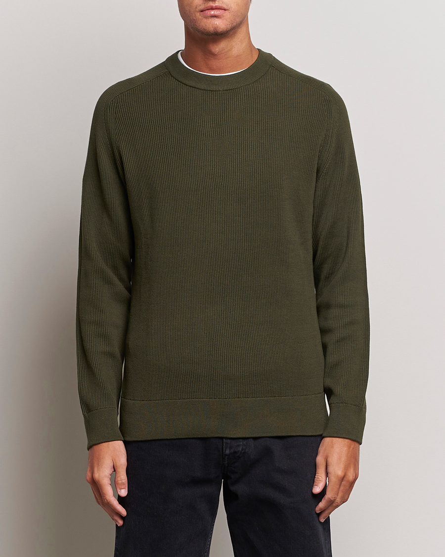 Men |  | NN07 | Kevin Cotton Knitted Sweater Deep Green
