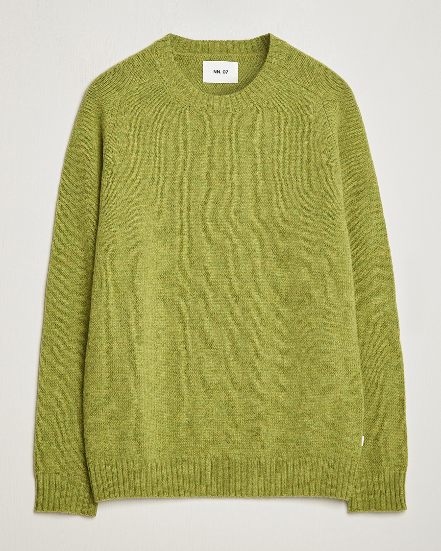 Men | Sweaters & Knitwear | NN07 | Nathan Brushed Crew Neck Daiquiri Green