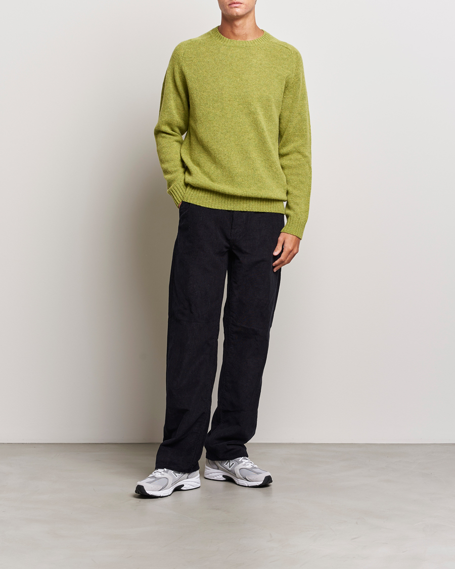 Men | Sweaters & Knitwear | NN07 | Nathan Brushed Crew Neck Daiquiri Green