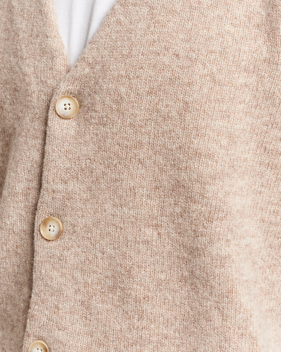 Men | Sweaters & Knitwear | NN07 | Nathan Brushed Cardigan Khaki Melange