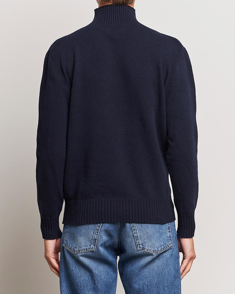 Men | Sweaters & Knitwear | NN07 | Clark Brushed Polo Navy Blue