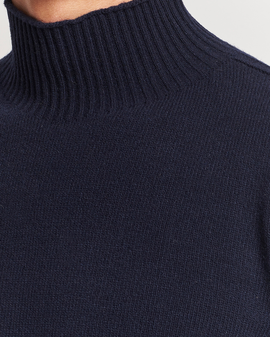 Men | Sweaters & Knitwear | NN07 | Clark Brushed Polo Navy Blue