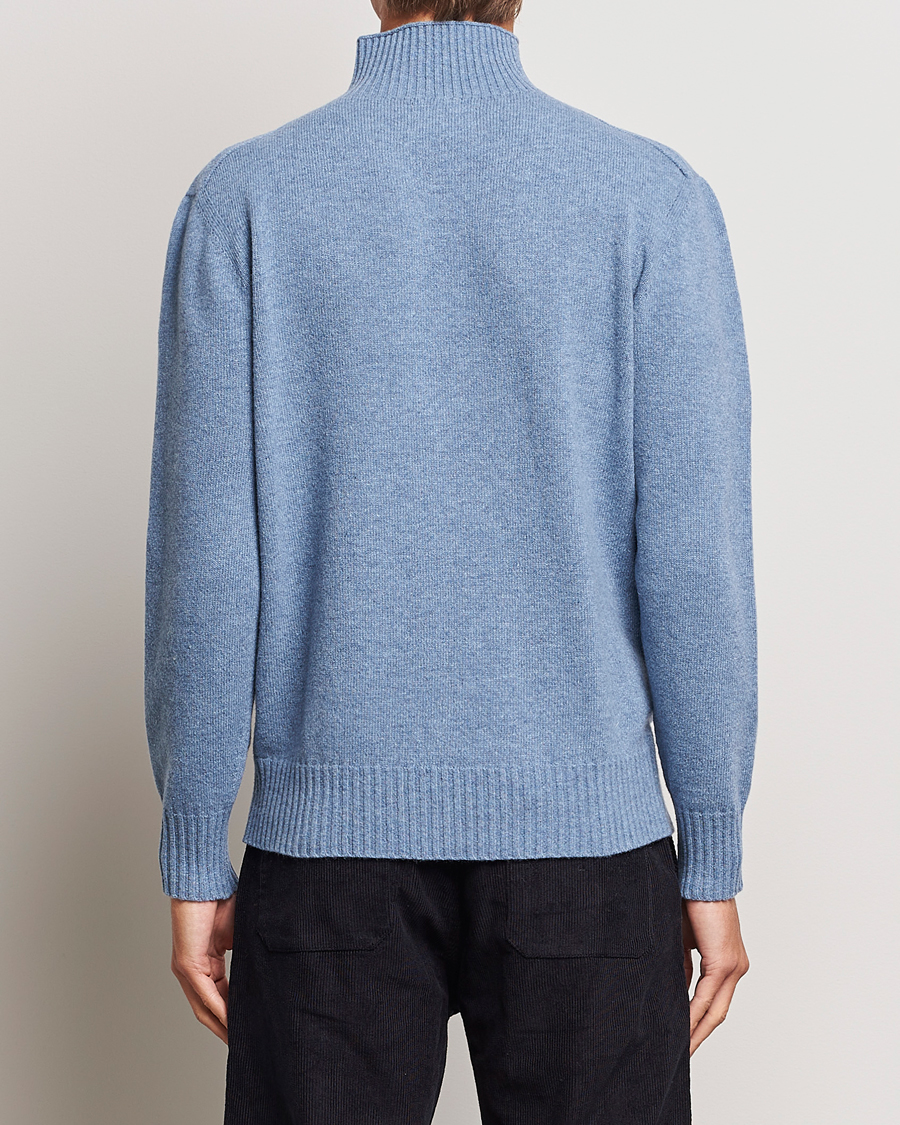 Men | Sweaters & Knitwear | NN07 | Clark Brushed Polo Dust Blue