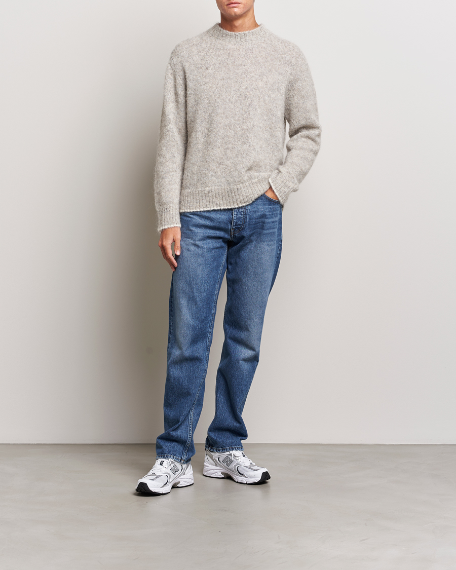 Men | Sweaters & Knitwear | NN07 | Jack Wool Crew Neck Sweater Light Grey Melange