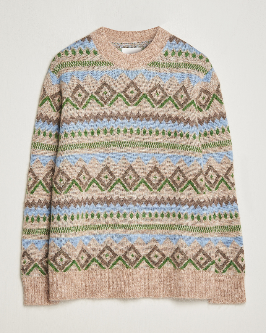 Men | Sweaters & Knitwear | NN07 | Morgan Wool Fairisle Sweater Nature Melange