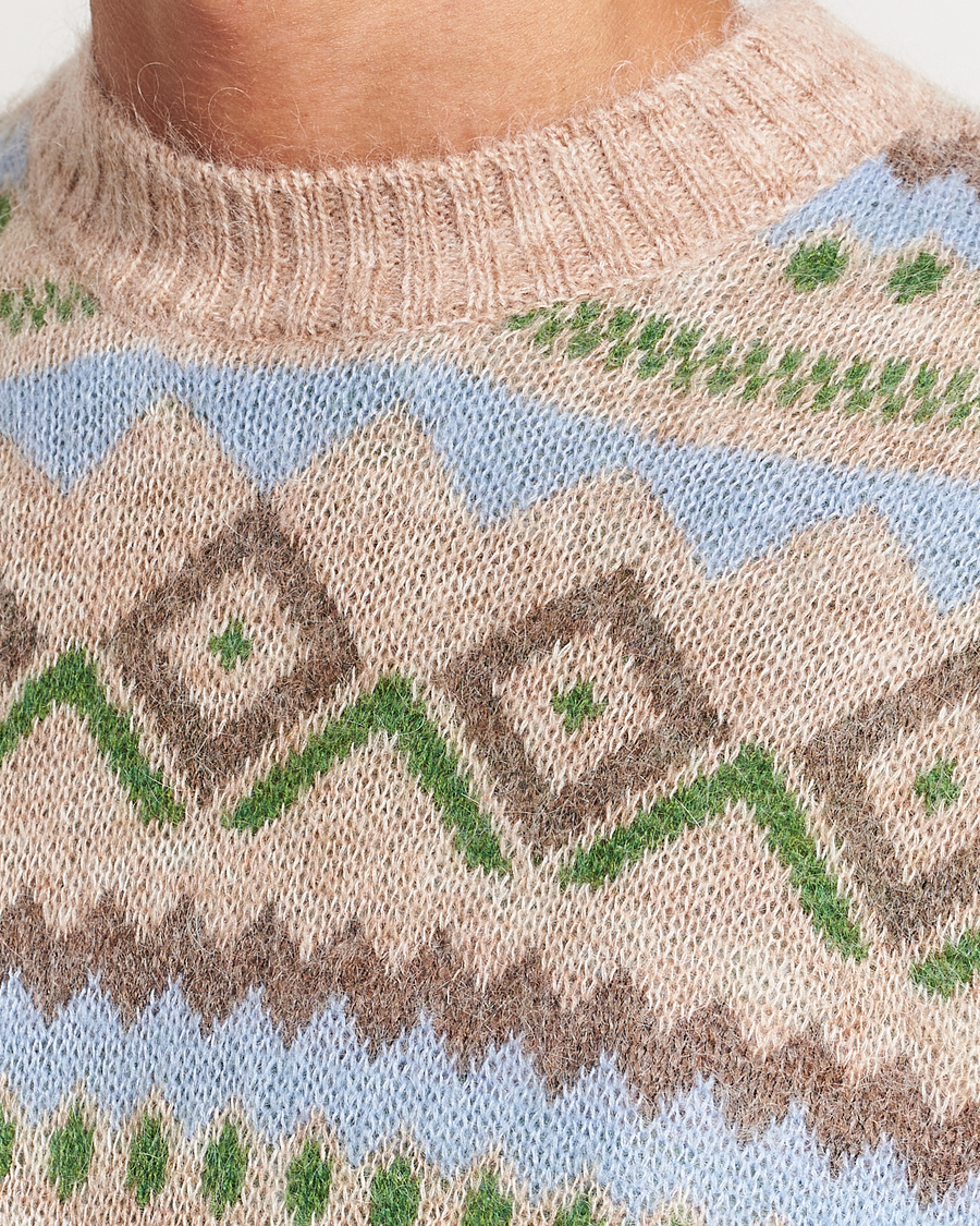 Men | Sweaters & Knitwear | NN07 | Morgan Wool Fairisle Sweater Nature Melange
