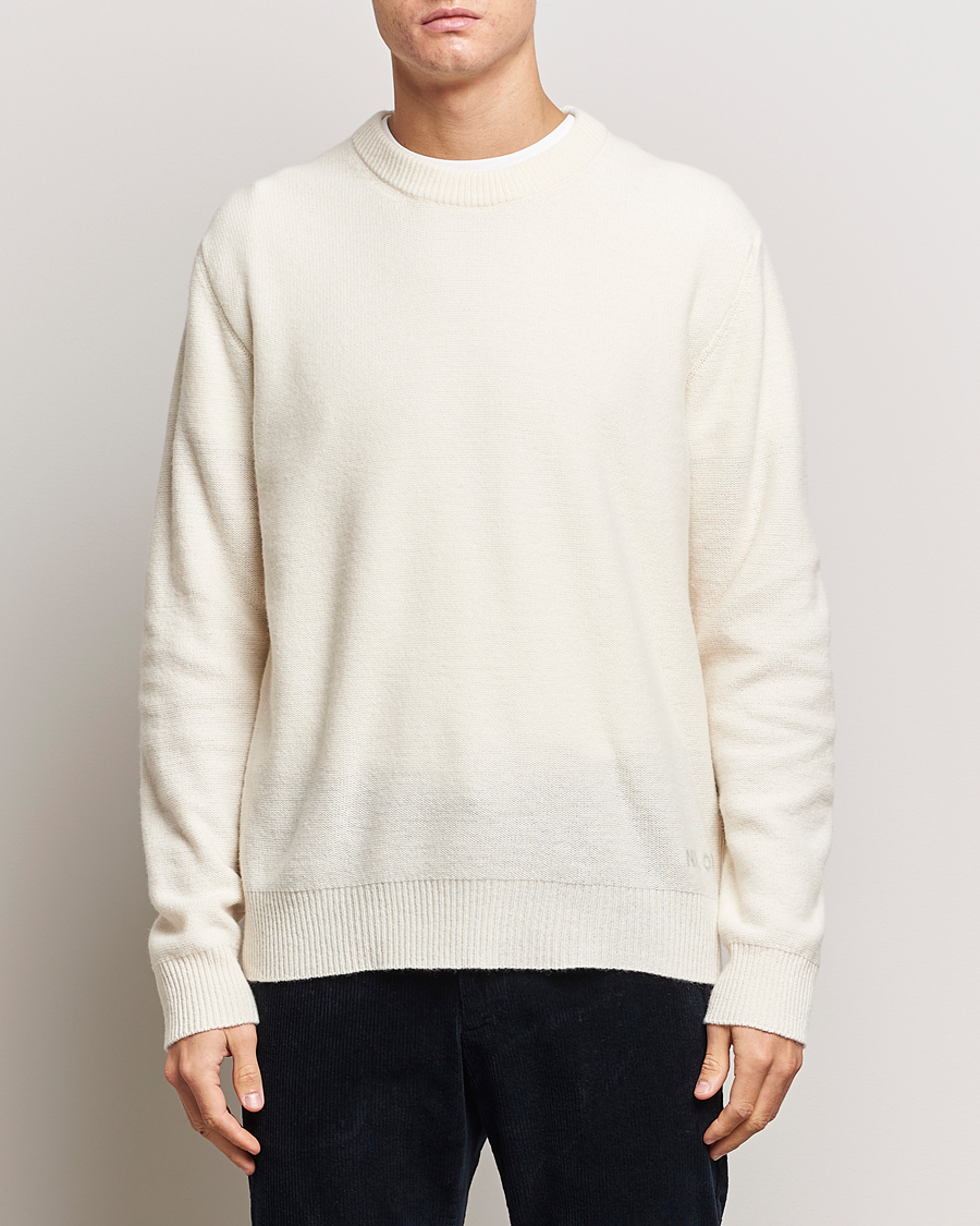 BOSS Kanovano at Knitted Open White ORANGE Sweater