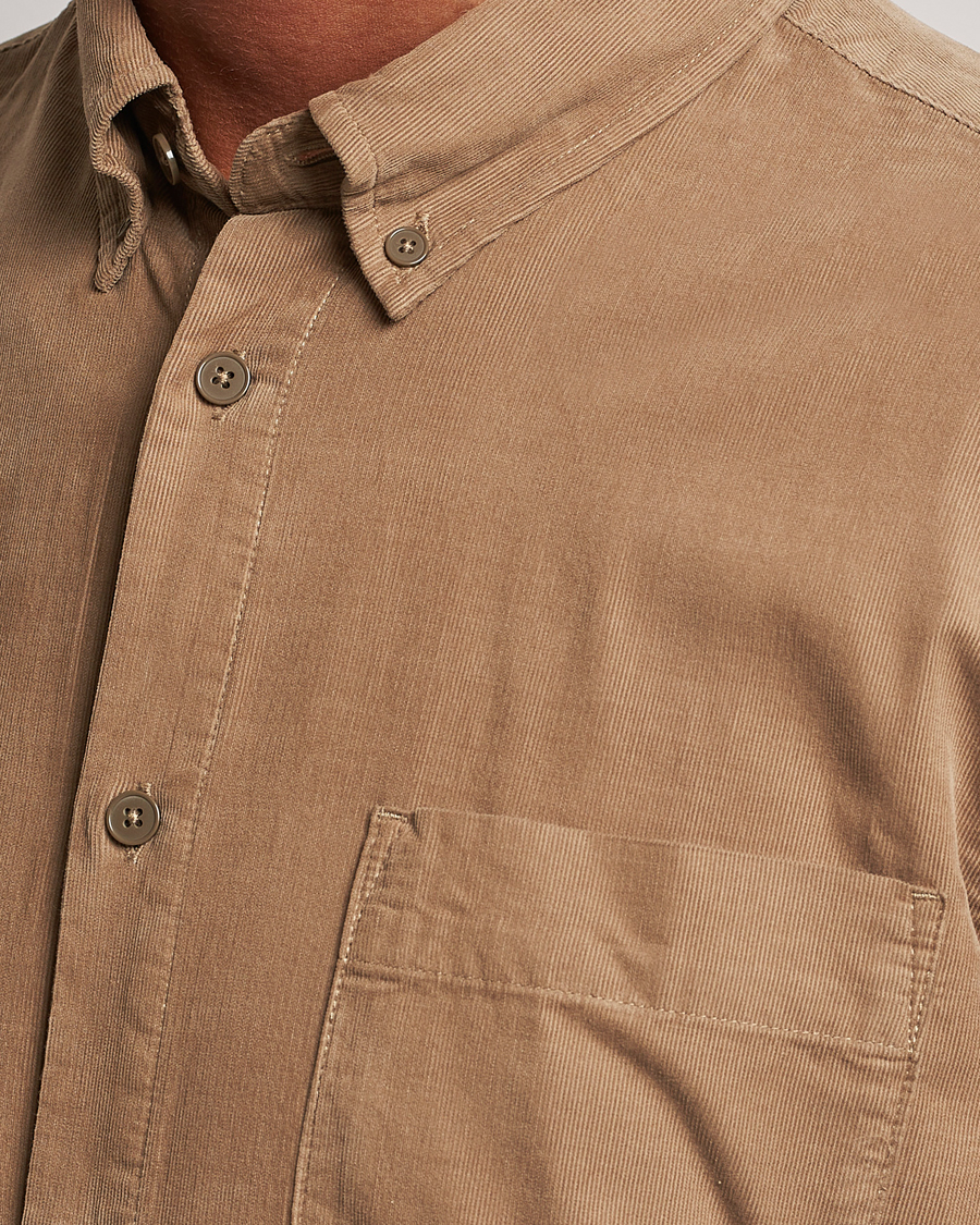 Men | Shirts | NN07 | Arne Baby Cord Shirt Shitake