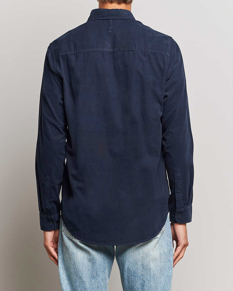 Men | Shirts | NN07 | Arne Baby Cord Shirt Navy Blue