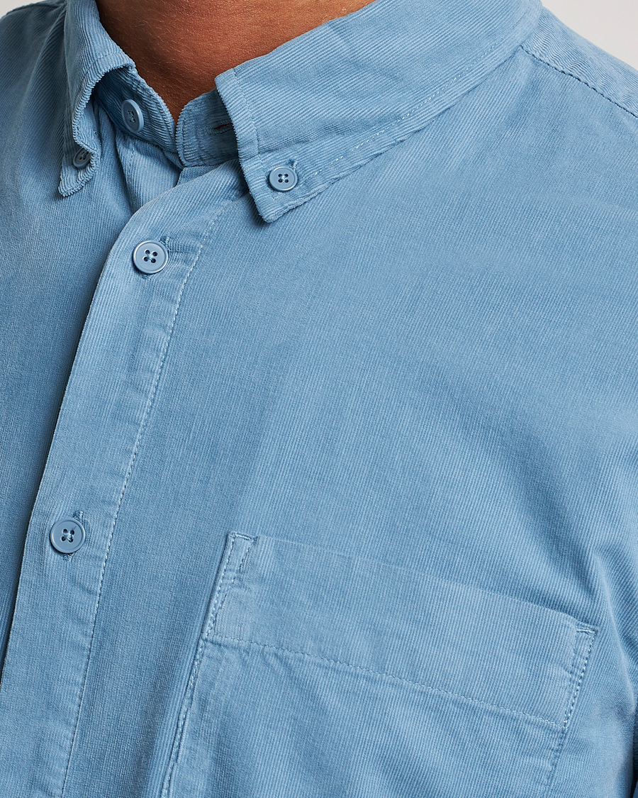 Men | Shirts | NN07 | Arne Baby Cord Shirt Dust Blue