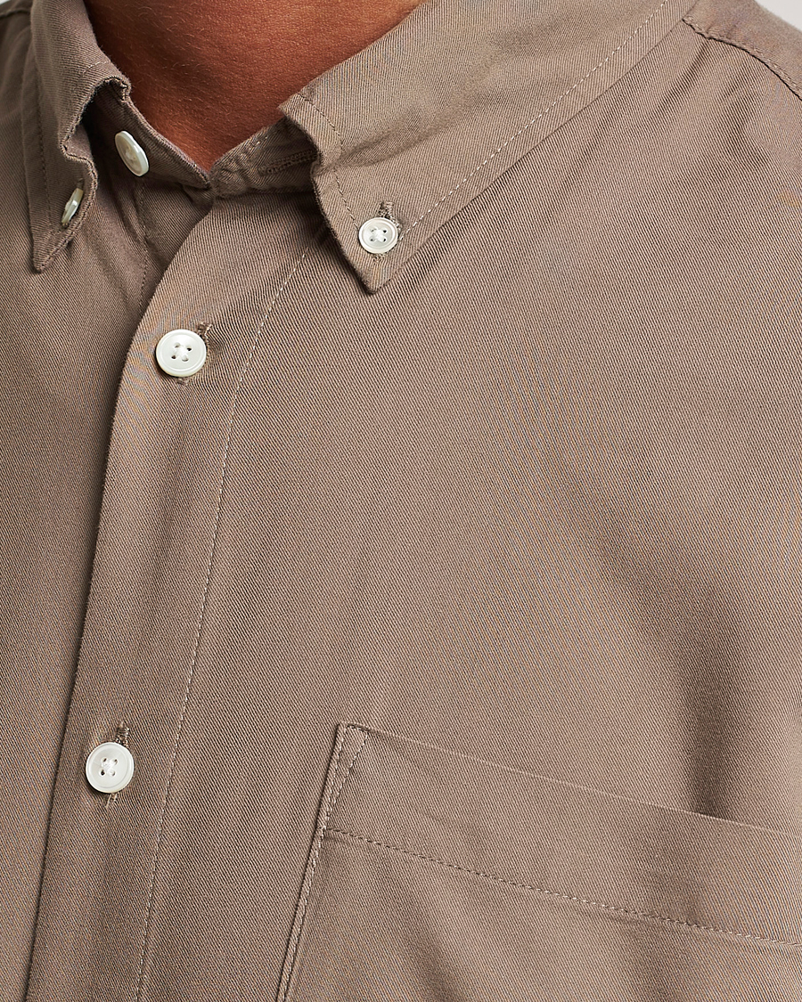 Men | Shirts | NN07 | Arne Tencel Shirt Shitake