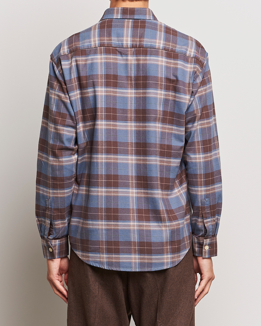 Men | Shirts | NN07 | Deon Brushed Flannel Checked Shirt Brown/Blue
