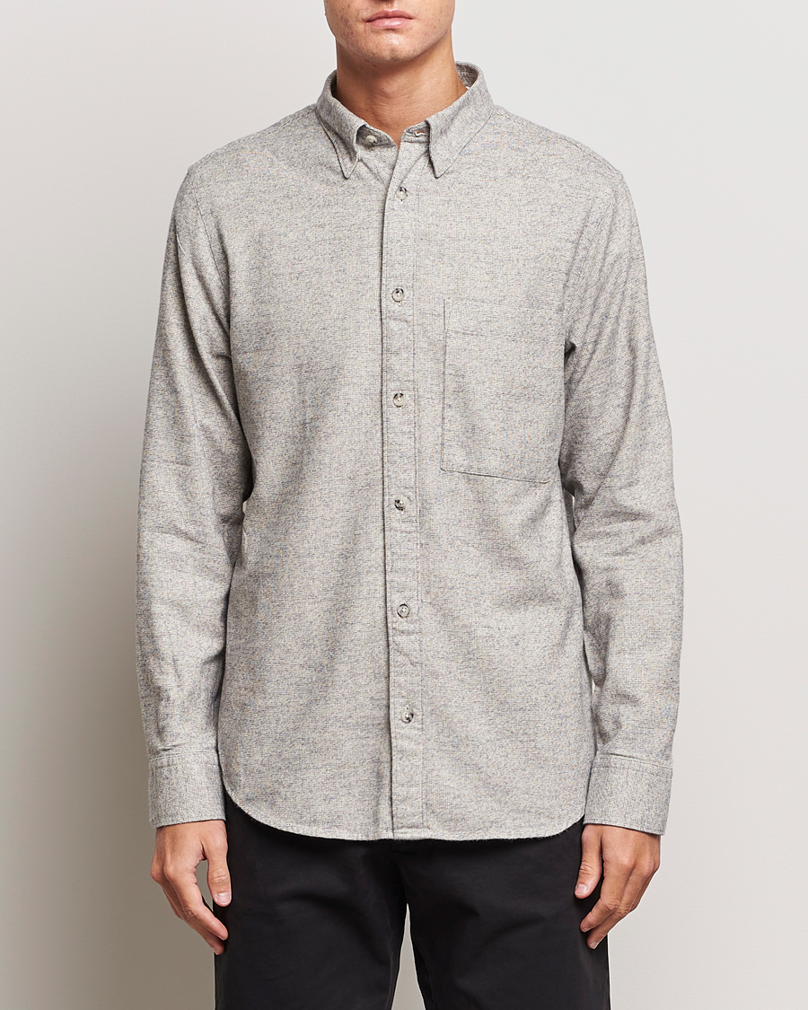 Men | Flannel Shirts | NN07 | Cohen Brushed Flannel Shirt Black Multi