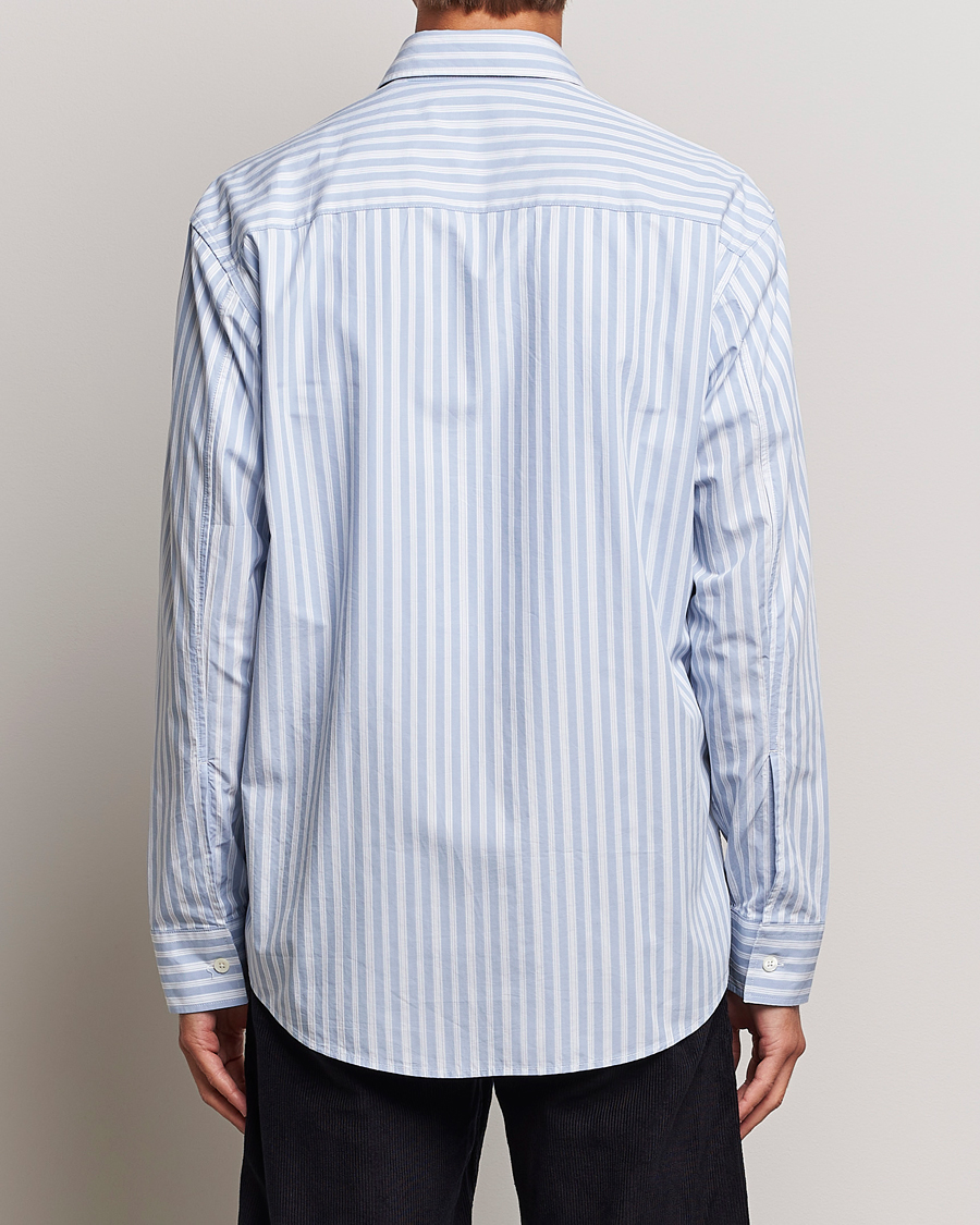 Men | Shirts | NN07 | Freddie Poplin Striped Shirt Blue/White