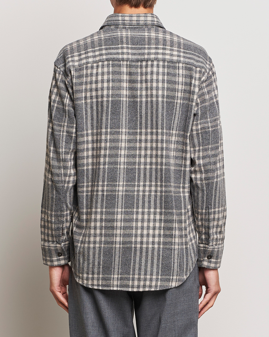 Men | Shirts | NN07 | Freddie Checked Overshirt Grey/Cream