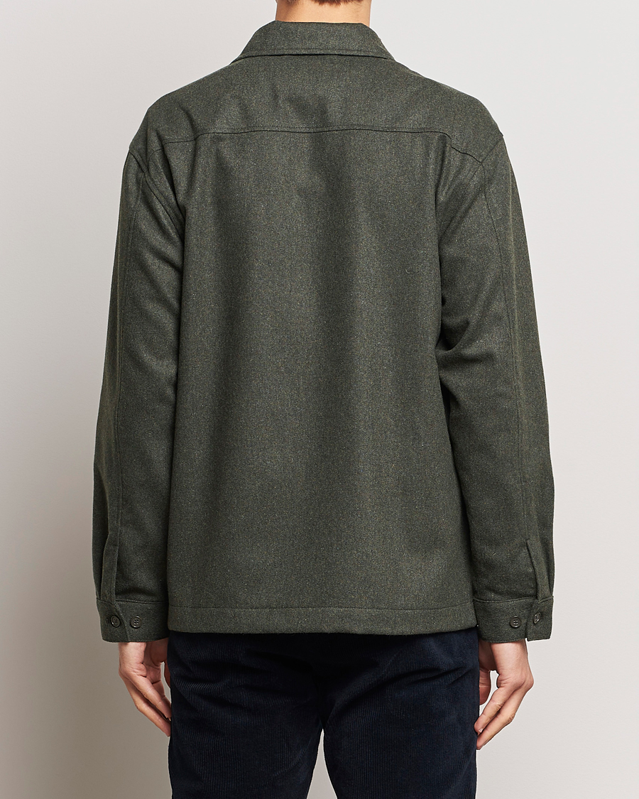 Men | Shirts | NN07 | Isak Pocket Overshirt Dark Green