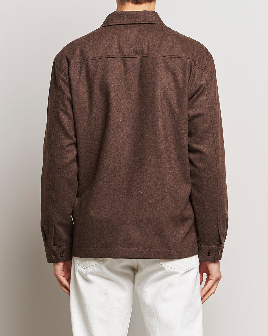 Men | Shirts | NN07 | Isak Pocket Overshirt Demitasse Brown