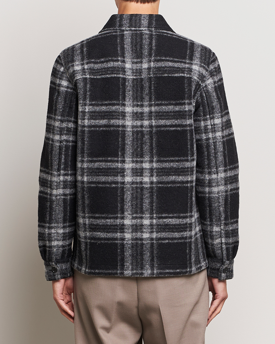 Men | Coats & Jackets | NN07 | Wilas Checked Shirt Jacket Black