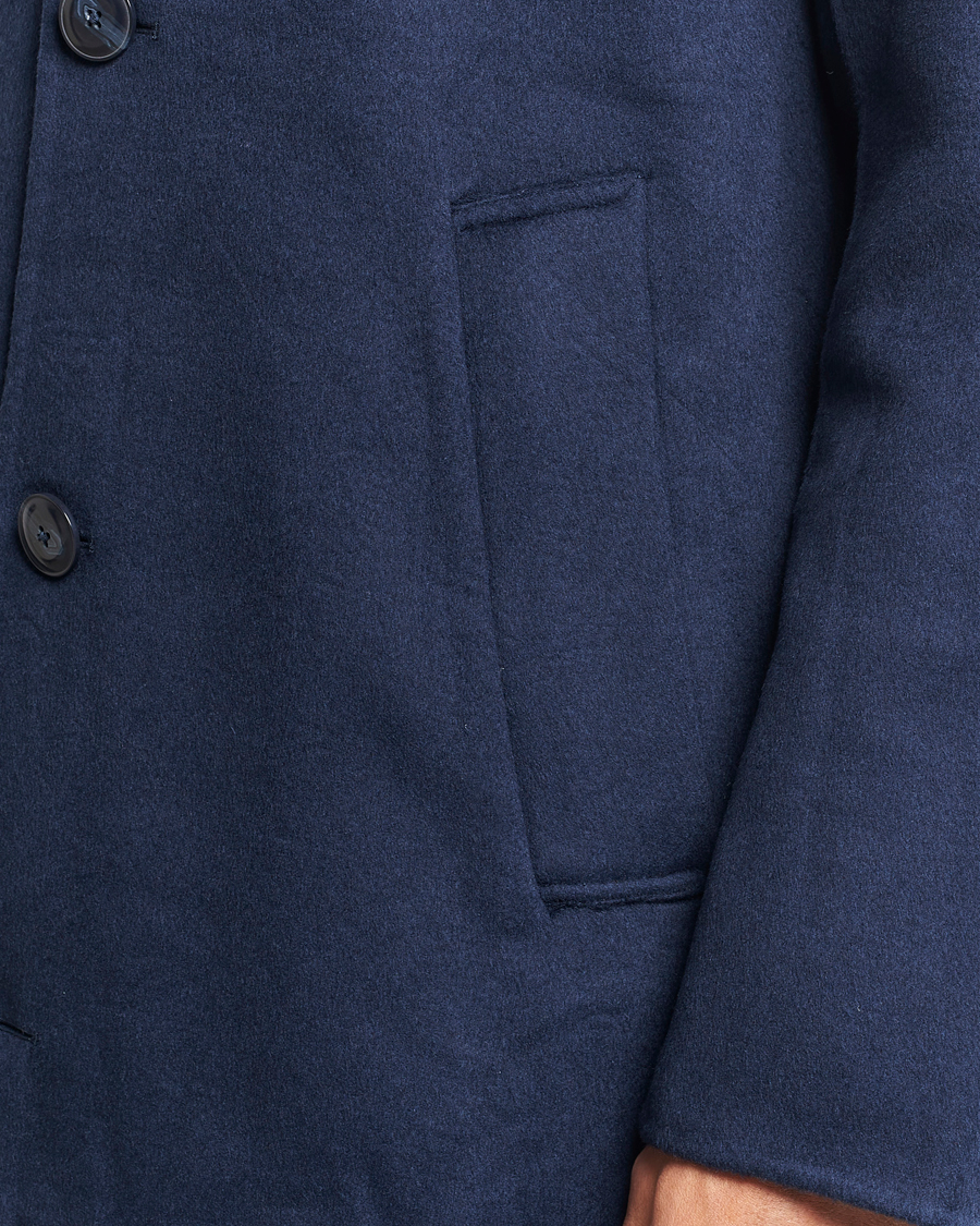 Men | Coats & Jackets | NN07 | Franco Wool Coat Navy Blue