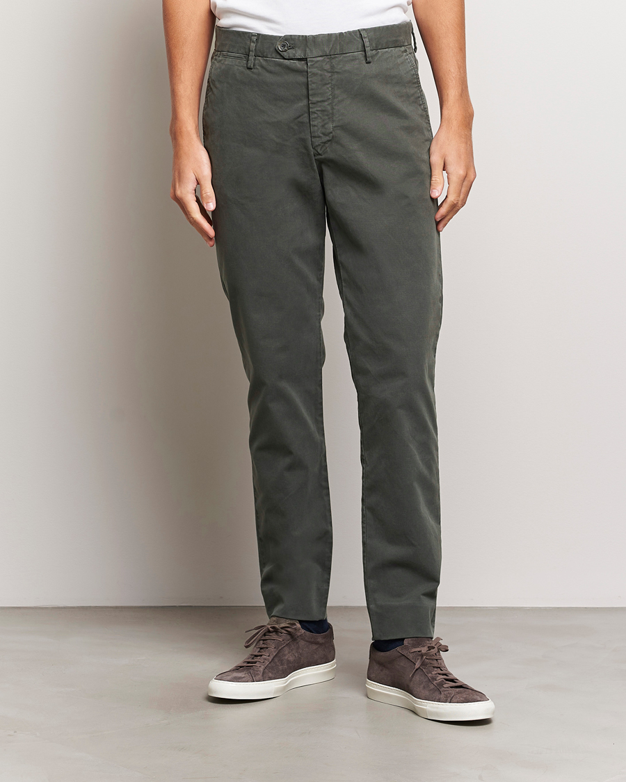 Men | Trousers | NN07 | Wilhelm Regular Fit Stretch Chinos Dark Green