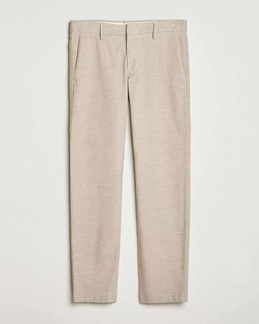 Men | Trousers | NN07 | Theo Brushed Cotton Trousers Cement
