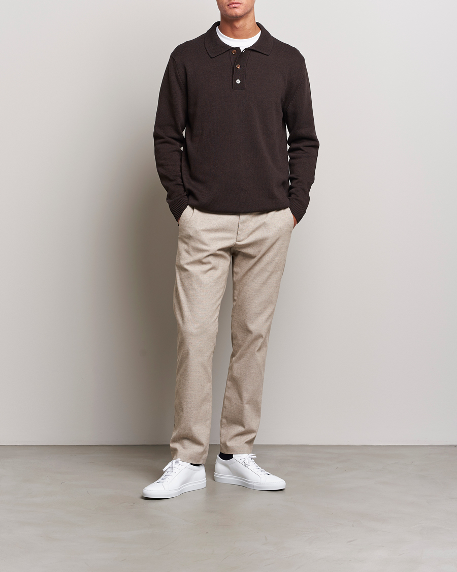 Men | Trousers | NN07 | Theo Brushed Cotton Trousers Cement