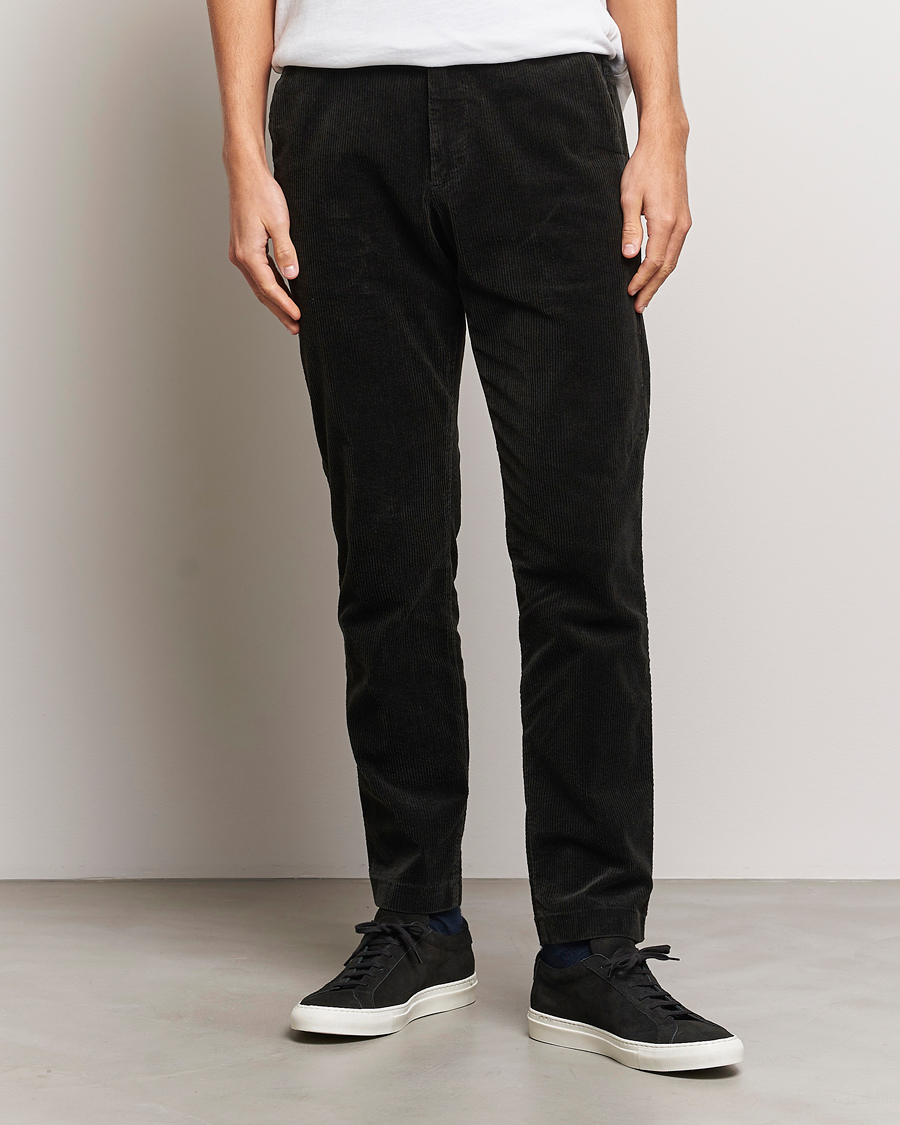 Men | Corduroy Trousers | NN07 | Theo Regular Fit Corduroy Chinos Dark Green