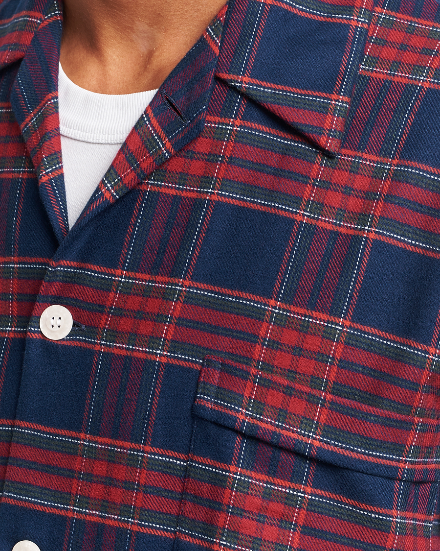 Men | Pyjamas & Robes | Derek Rose | Cotton Flannel Checked Pyjama Set Multi