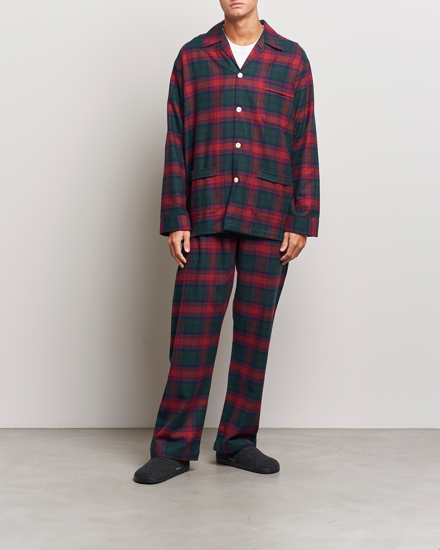 Men | Derek Rose Cotton Flannel Checked Pyjama Set Multi | Derek Rose | Cotton Flannel Checked Pyjama Set Multi