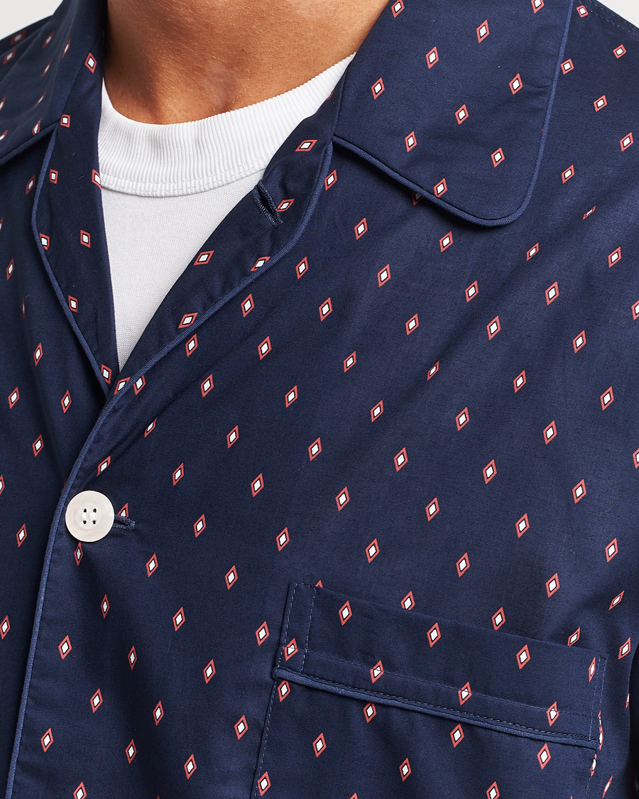 Men | Pyjamas & Robes | Derek Rose | Cotton Pyjama Set Navy