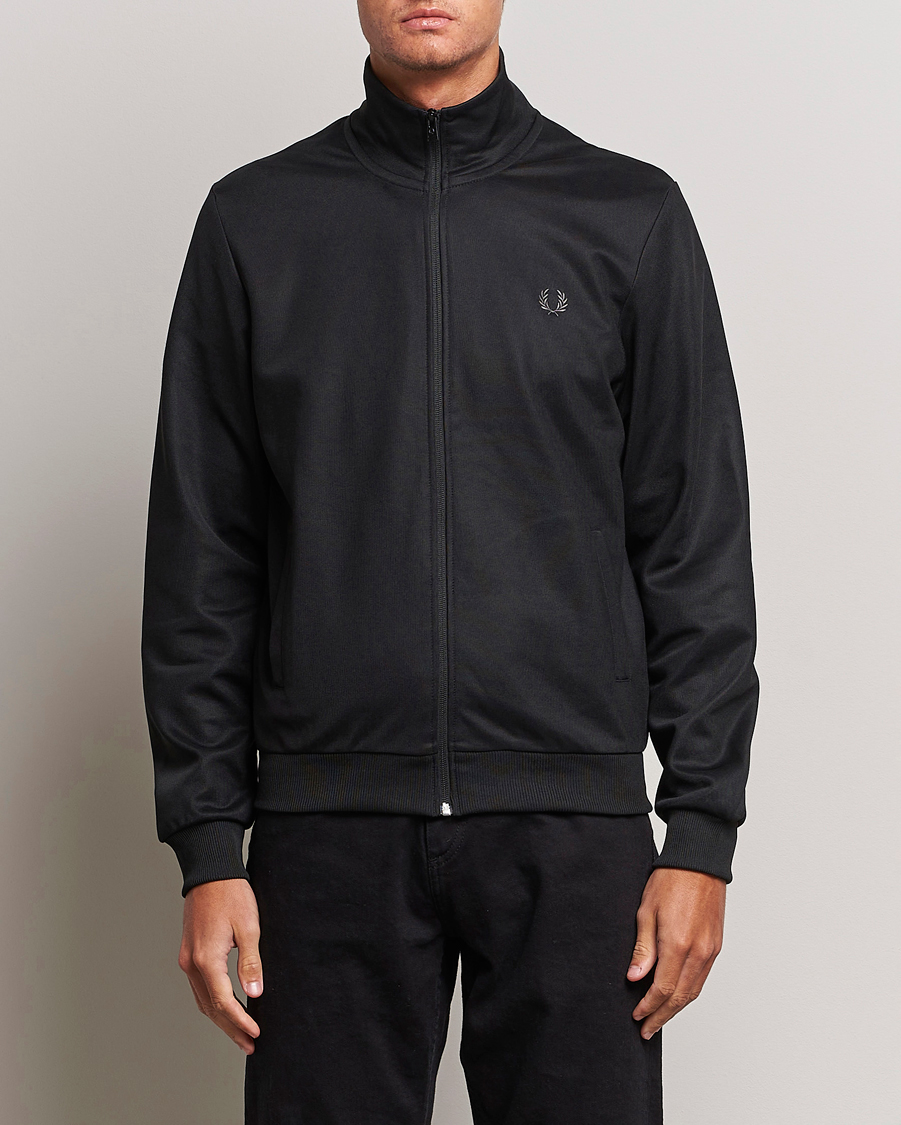 Men | Fred Perry | Fred Perry | Track Jacket Black