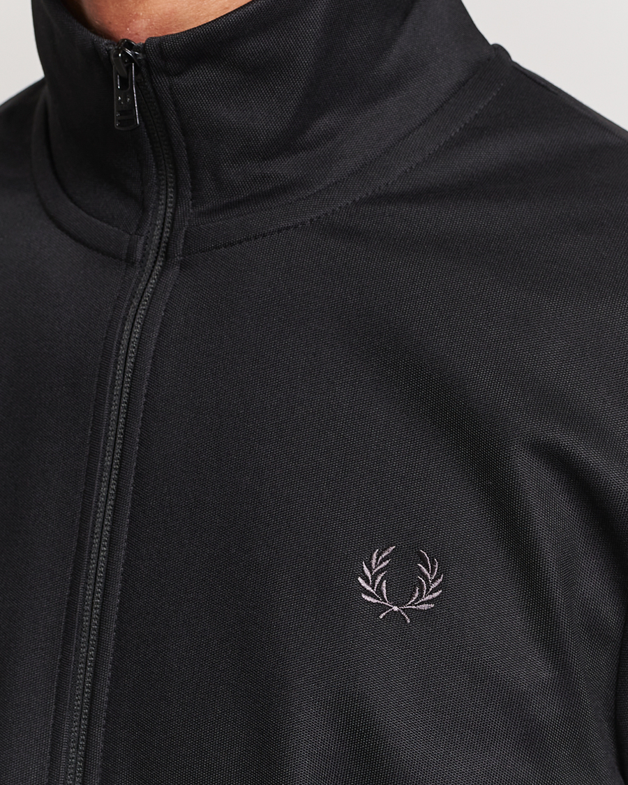 Men | Sweaters & Knitwear | Fred Perry | Track Jacket Black