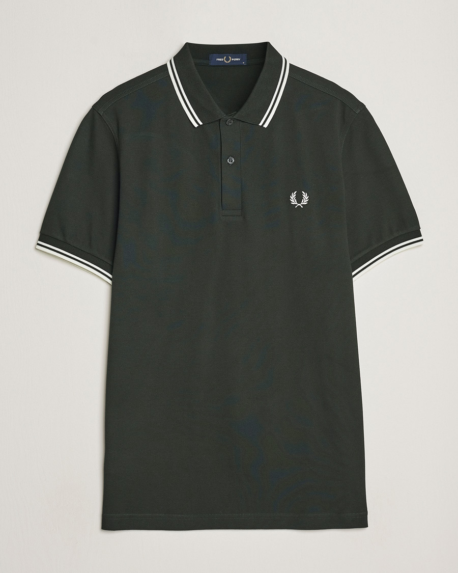 Men | Polo Shirts | Fred Perry | Twin Tipped Polo Shirt Night Green