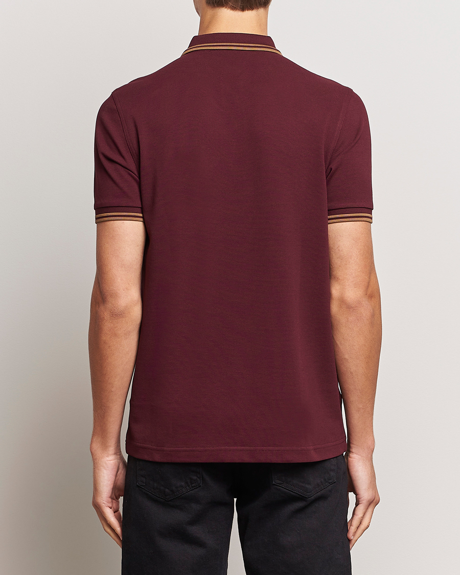 Men | Polo Shirts | Fred Perry | Twin Tipped Polo Shirt Oxblood
