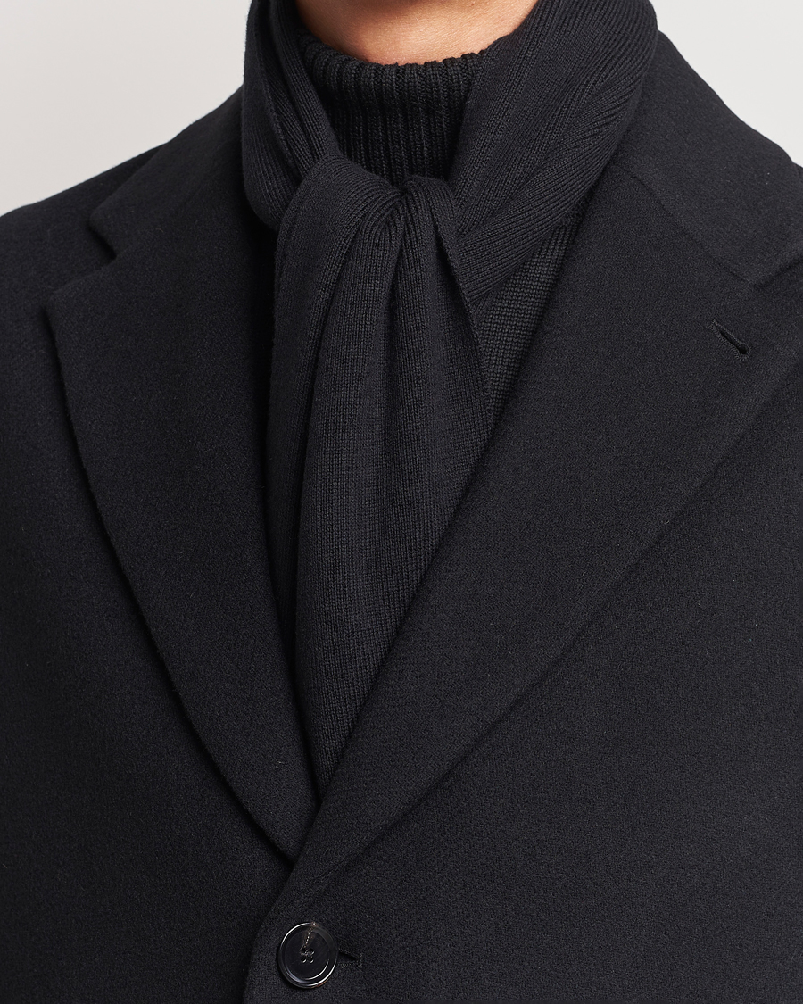 Men | Fred Perry | Fred Perry | Twin Tipped Merino Wool Scarf Black